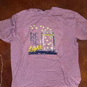 Gildan Purple Short Sleeve Tee - Be The Light